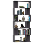 Book Cabinet/Room Divider Grey Chipboard
