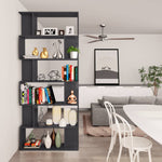 Book Cabinet/Room Divider  High Gloss Grey Chipboard