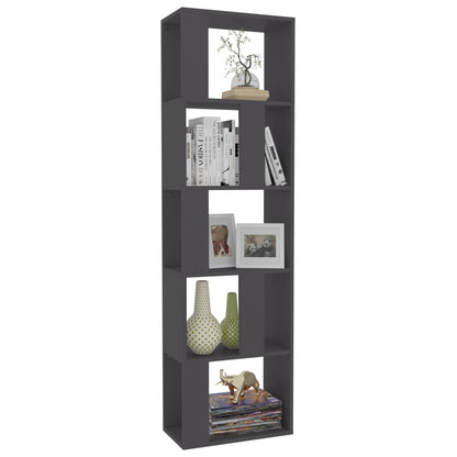 Book Cabinet/Room Divider Grey 45x24x159 cm Chipboard