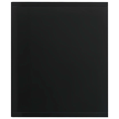 Book Cabinet/TV Cabinet High Gloss Black 36x30x114 cm Chipboard