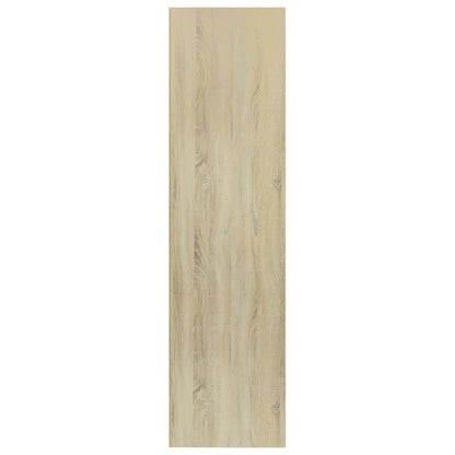 Book Cabinet/TV Cabinet White and Sonoma Oak 36x30x143 cm Chipboard