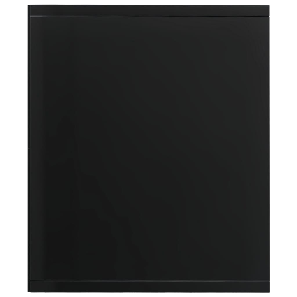 Book Cabinet/TV Cabinet High Gloss Black 36x30x143 cm Chipboard