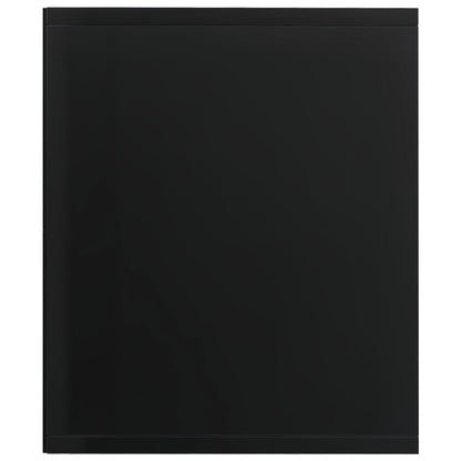 Book Cabinet/TV Cabinet High Gloss Black 36x30x143 cm Chipboard