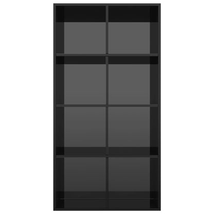 Book Cabinet/Sideboard High Gloss Black 66x30x130 cm Chipboard