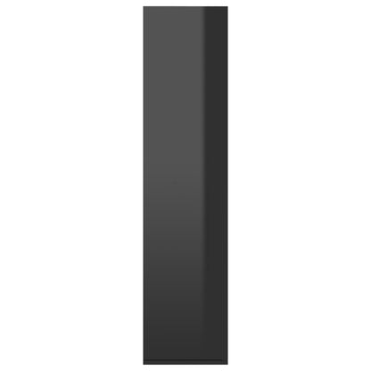 Book Cabinet/Sideboard High Gloss Black 66x30x130 cm Chipboard