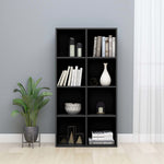 Book Cabinet/Sideboard High Gloss Black Chipboard
