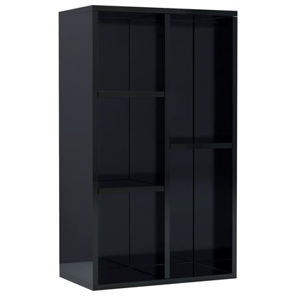 Book Cabinet/Sideboard High Gloss Black 45x25x80 cm Chipboard