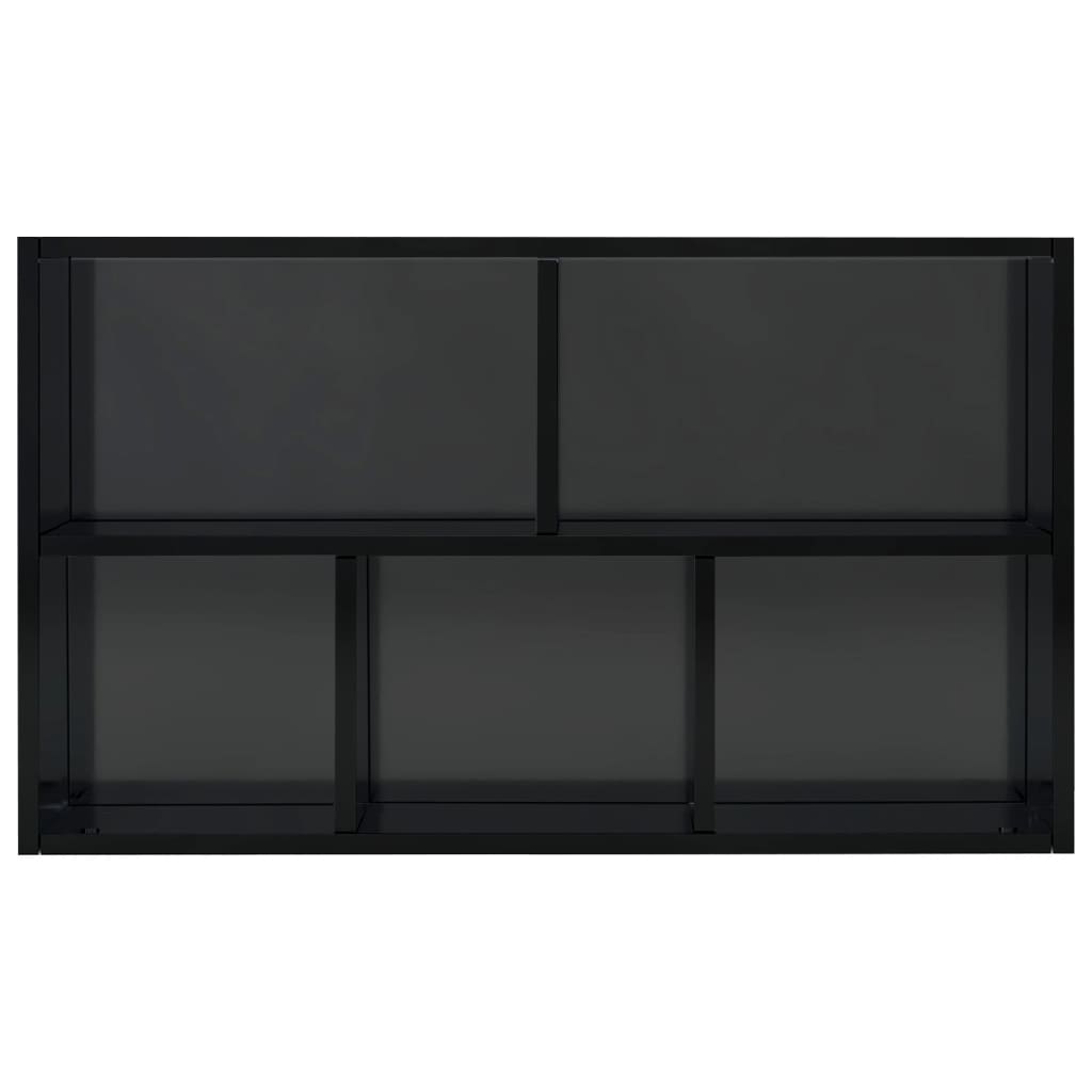 Book Cabinet/Sideboard High Gloss Black 45x25x80 cm Chipboard