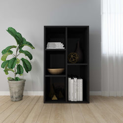 Book Cabinet/Sideboard High Gloss Black 45x25x80 cm Chipboard