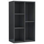 Book Cabinet/Sideboard  High Gloss Grey Chipboard