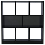 Book Cabinet High Gloss Black  Chipboard