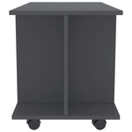 TV Cabinet with Castors Grey Chipboard
