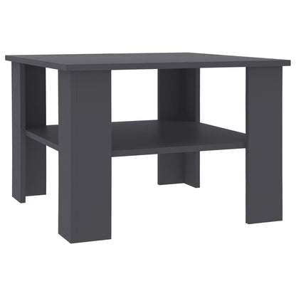 Coffee Table Grey 60x60x42 cm Chipboard