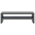 Monitor Stand High Gloss Grey Chipboard