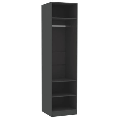 Wardrobe Grey 50x50x200 cm Chipboard