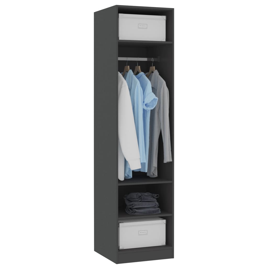 Wardrobe Grey 50x50x200 cm Chipboard