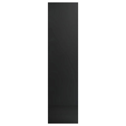 Wardrobe High Gloss Black 50x50x200 cm Chipboard