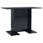 Dining Table High Gloss Black  Chipboard