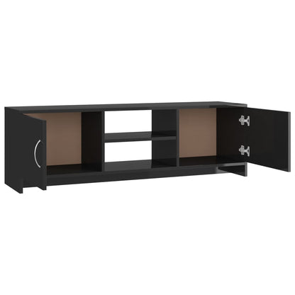 TV Cabinet High Gloss Grey 120x30x37,5 cm Chipboard