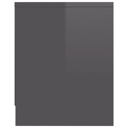TV Cabinet High Gloss Grey 120x30x37,5 cm Chipboard