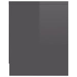 TV  Cabinet High Gloss Grey Chipboard