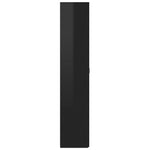 Shoe Cabinet High Gloss Black Chipboard