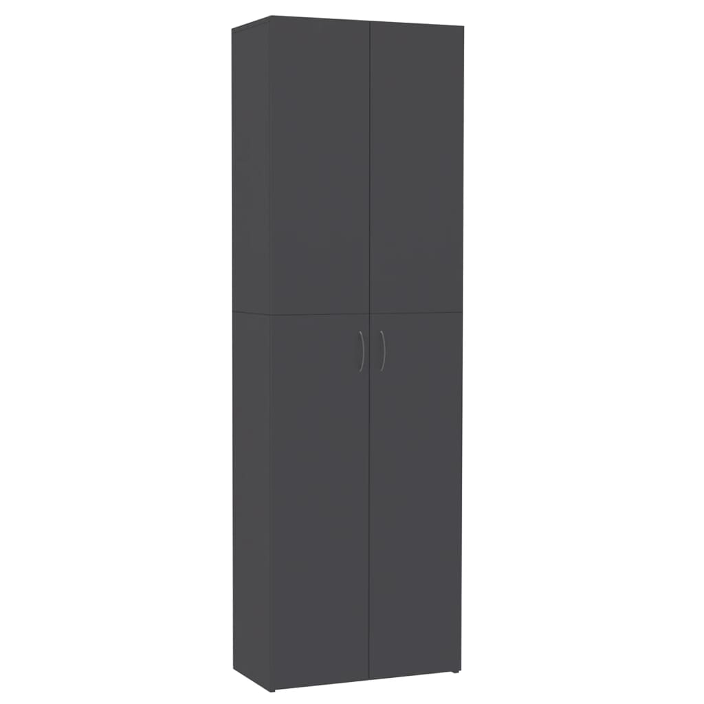 Office Cabinet Grey 60x32x190 cm Chipboard