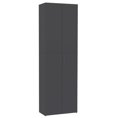Office Cabinet Grey 60x32x190 cm Chipboard