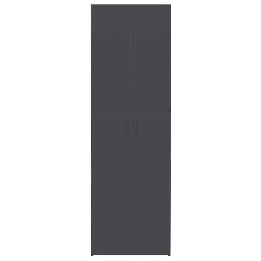 Office Cabinet Grey 60x32x190 cm Chipboard