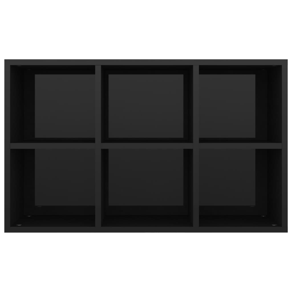 Book Cabinet/Sideboard High Gloss Black 66x30x97.8 cm Chipboard