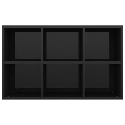 Book Cabinet/Sideboard High Gloss Black 66x30x97.8 cm Chipboard