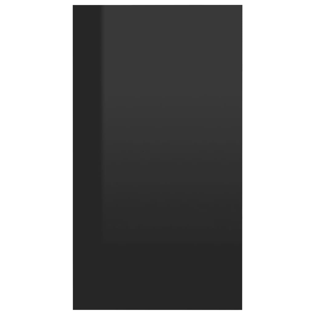 Book Cabinet/Sideboard High Gloss Black 66x30x97.8 cm Chipboard