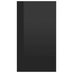 Book Cabinet-Sideboard High Gloss Black Chipboard