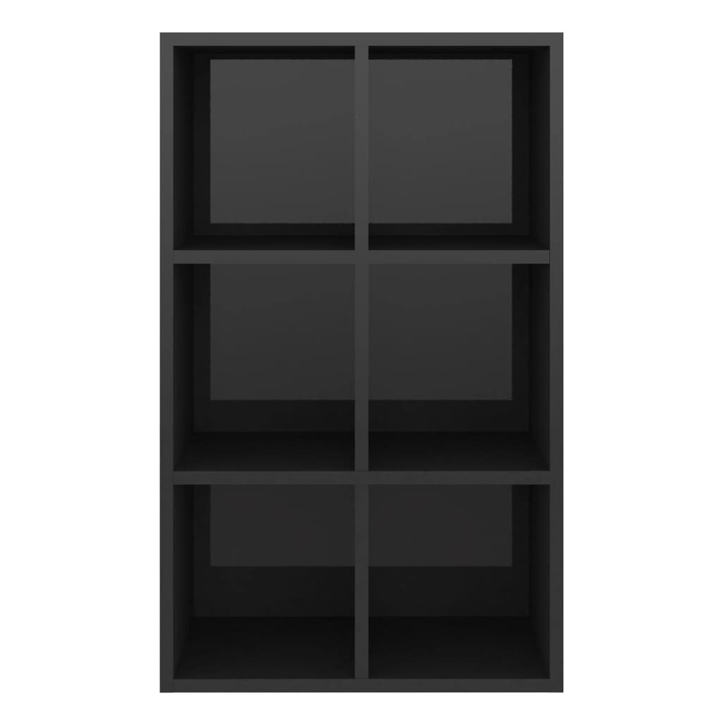 Book Cabinet/Sideboard High Gloss Black 66x30x97.8 cm Chipboard