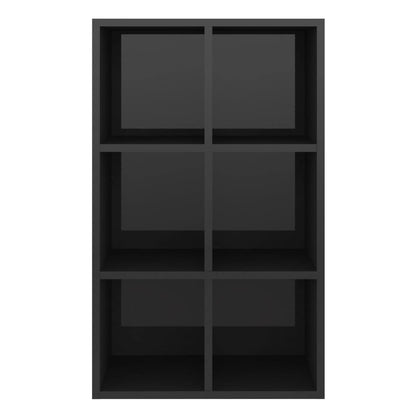 Book Cabinet/Sideboard High Gloss Black 66x30x97.8 cm Chipboard