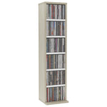 CD Cabinet White and Sonoma Oak  Chipboard