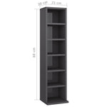 CD Cabinet High Gloss Grey  Chipboard