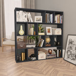 Room Divider/Book Cabinet Grey Chipboard