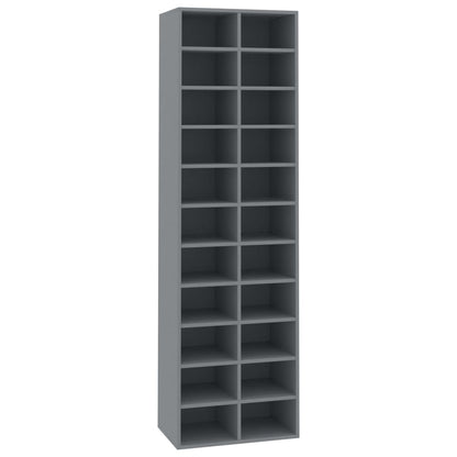 Shoe Cabinet Grey 54x34x183 cm Chipboard