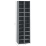 Shoe Cabinet Grey  Chipboard