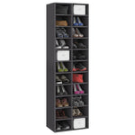 Shoe Cabinet High Gloss Grey  Chipboard