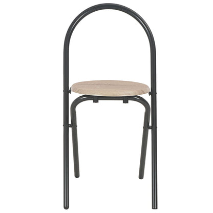 3 Piece Folding Dining Set with Storage Rack