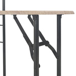 3 Piece Folding Dining Set with Storage Rack