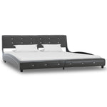 Bed Frame Grey faux Leather  King
