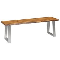 Bench 140 cm Solid Acacia Wood