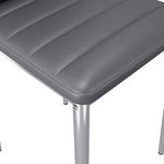 Dining Chairs 4 pcs   faux Leather Grey