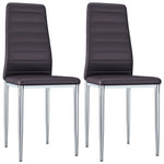 Dining Chairs 2 pcs faux Leather Brown