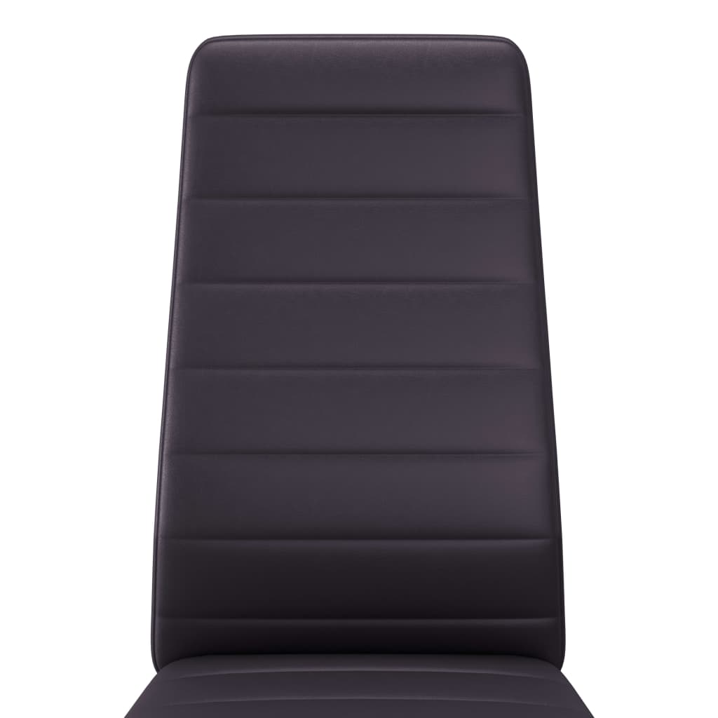 Dining Chairs 2 pcs Brown Faux Leather