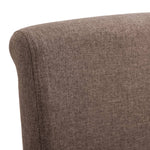 Dining Chairs 6 pcs Brown Fabric