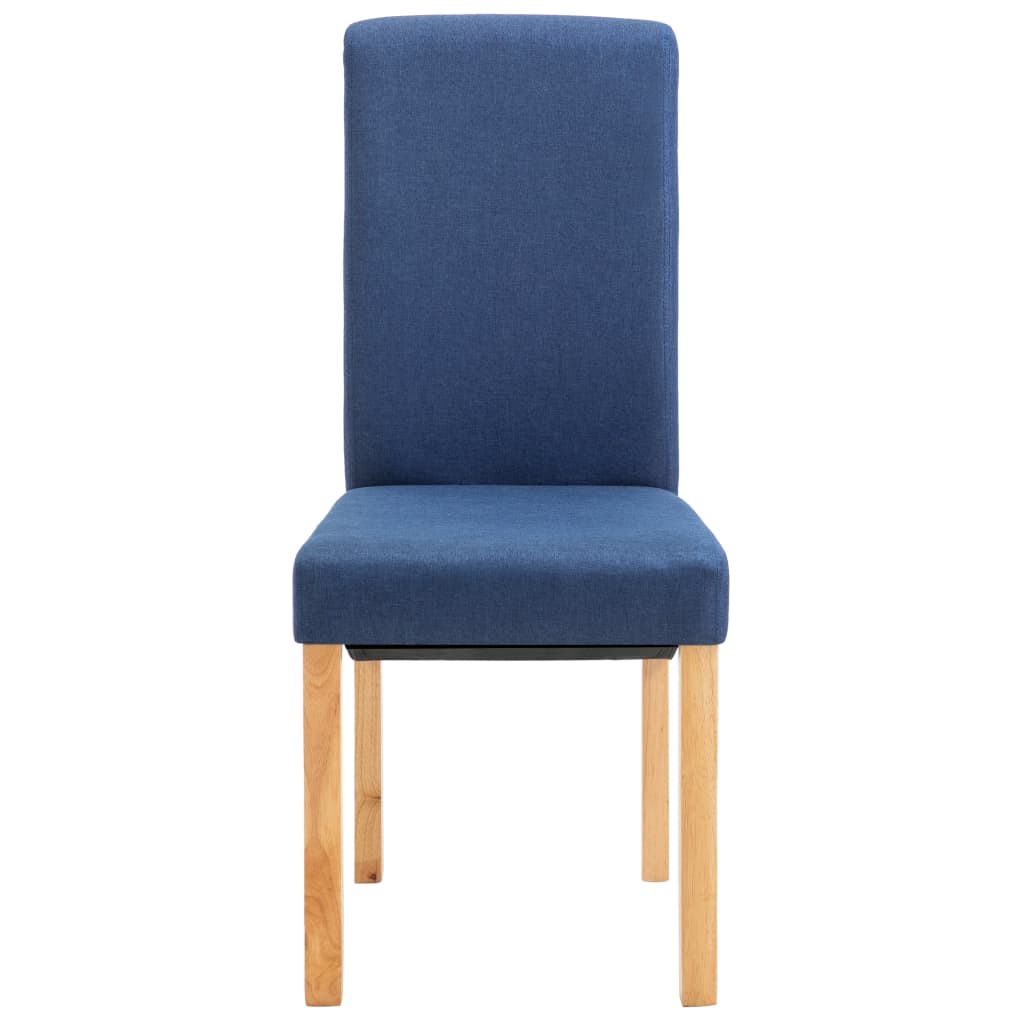 Dining Chairs 6 pcs Blue Fabric